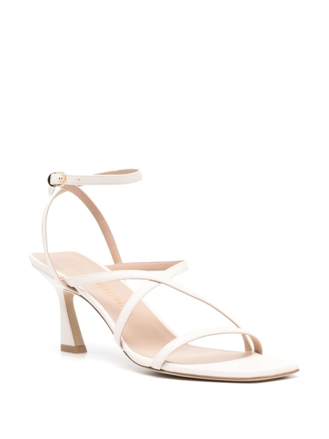 

Кожаные Босоножки Oasis 75мм Stuart Weitzman, бежевый