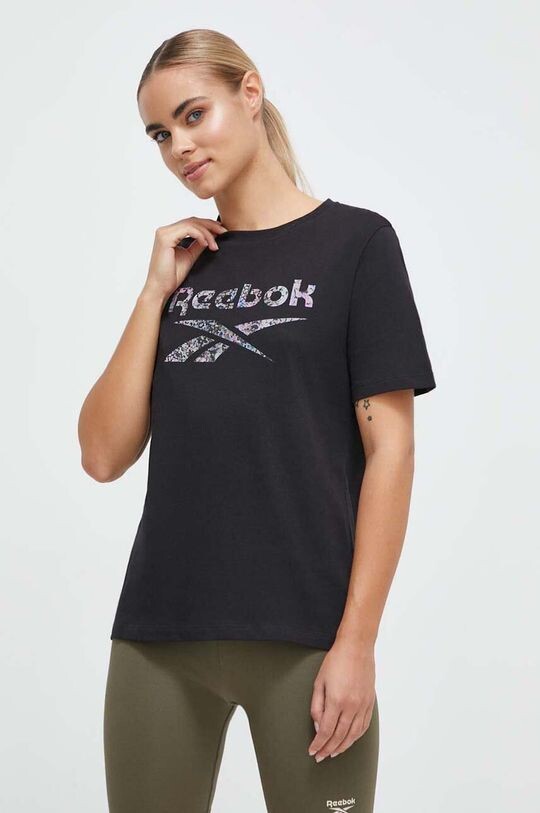 

Футболка из хлопка Reebok, черный