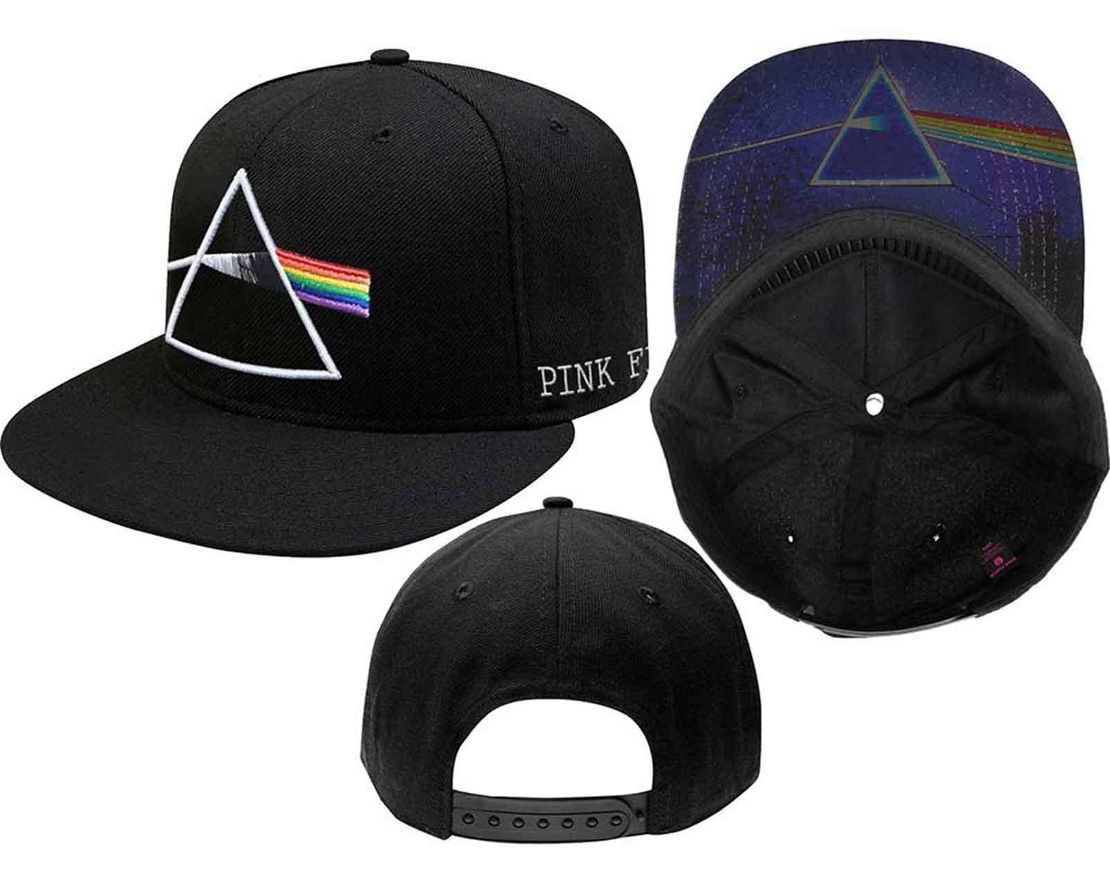 цена Бейсбольная кепка Snapback с логотипом Dark Side of the Moon Pink Floyd, черный