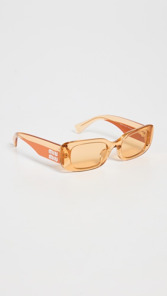 

Солнцезащитные очки Miu Miu Rectangle, оранжевый
