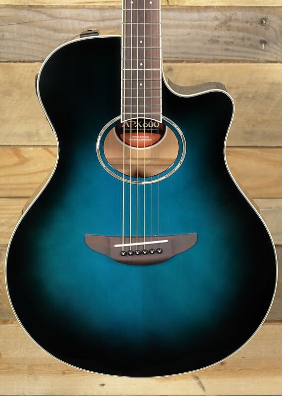 

Акустическая гитара Yamaha APX600 Thinline Acoustic/Electric Guitar Oriental Blue Burst