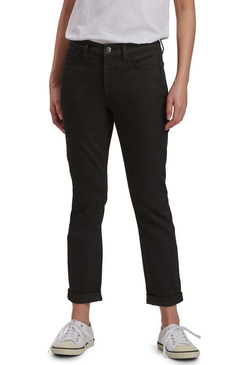 

Узкие джинсы-бойфренды JEN7 BY 7 FOR ALL MANKIND, черный