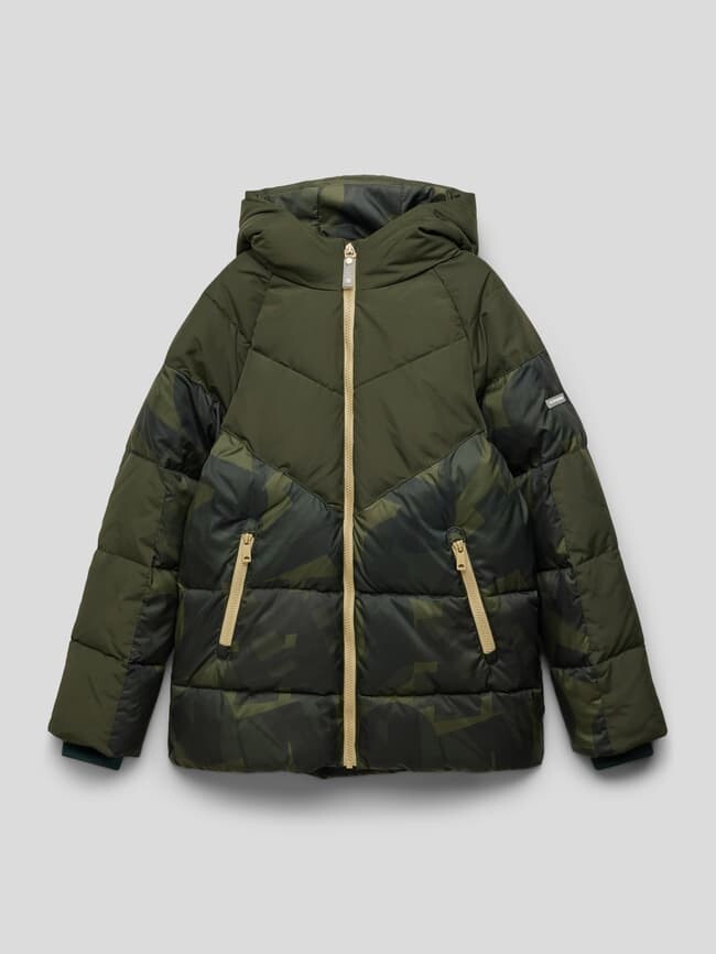 

Стеганая куртка с камуфляжным рисунком Scotch & Soda, хаки
