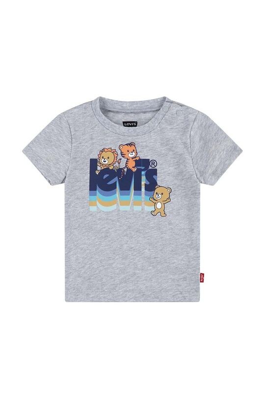 

Детская хлопковая футболка Levi's, серый