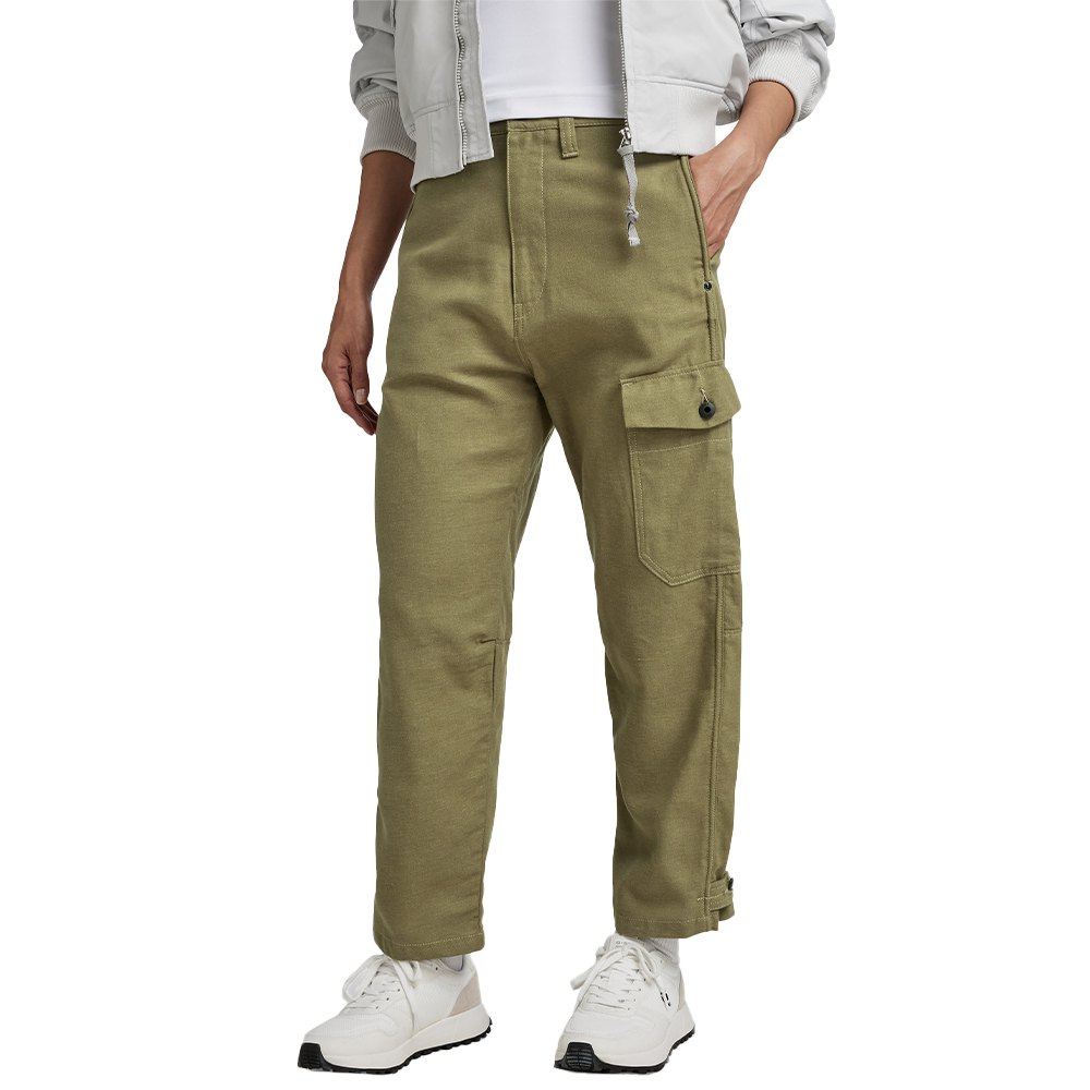 Брюки G-Star Relaxed Fit Cargo, зеленый брюки uniqlo corduroy relaxed fit зеленый