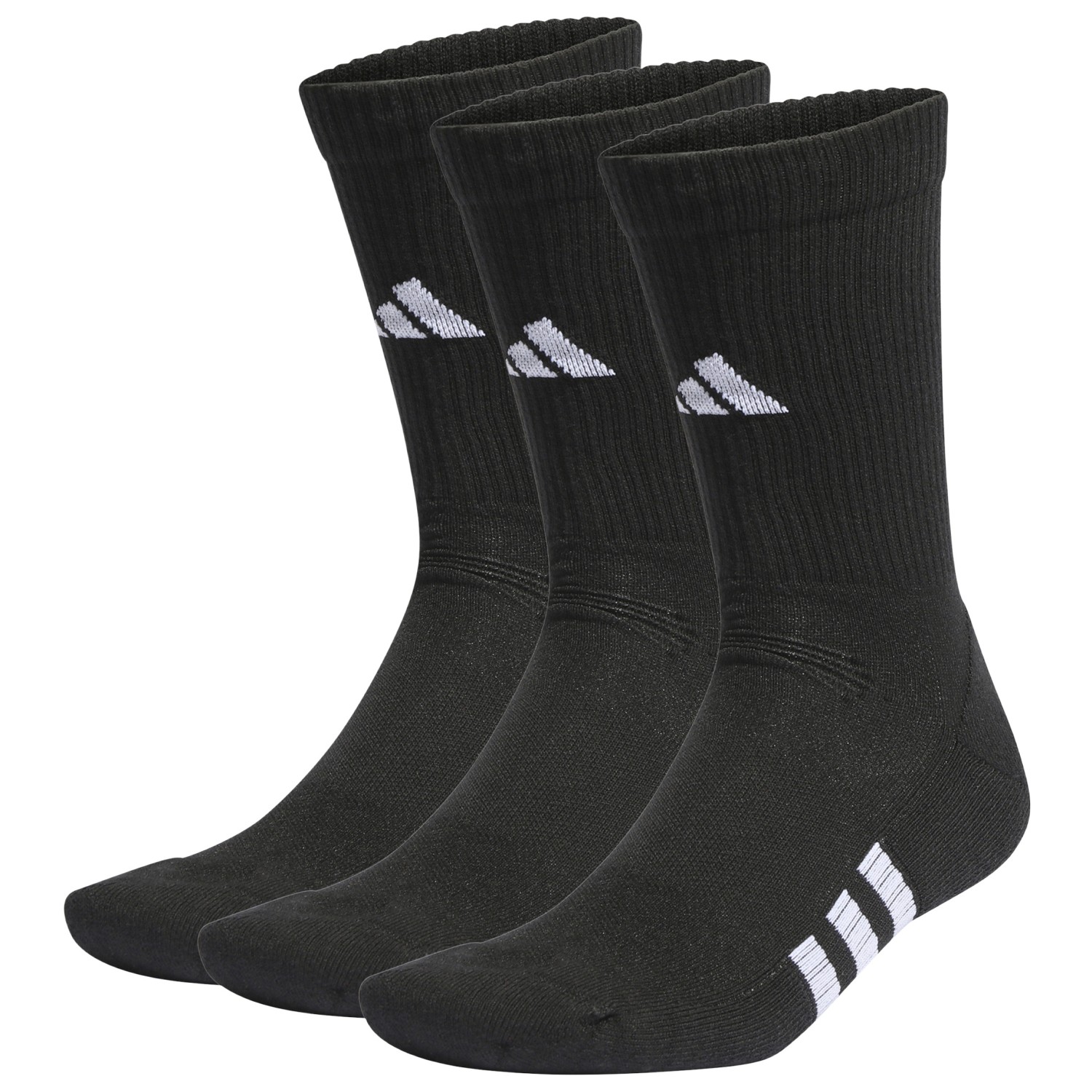 Многофункциональные носки Adidas Performance Cushioned Crew 3 Pack, цвет Black/Black/Black цена и фото