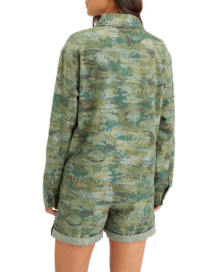 цена Куртка Sanctuary Cropped Shirt Jacket, цвет Tropic Camo