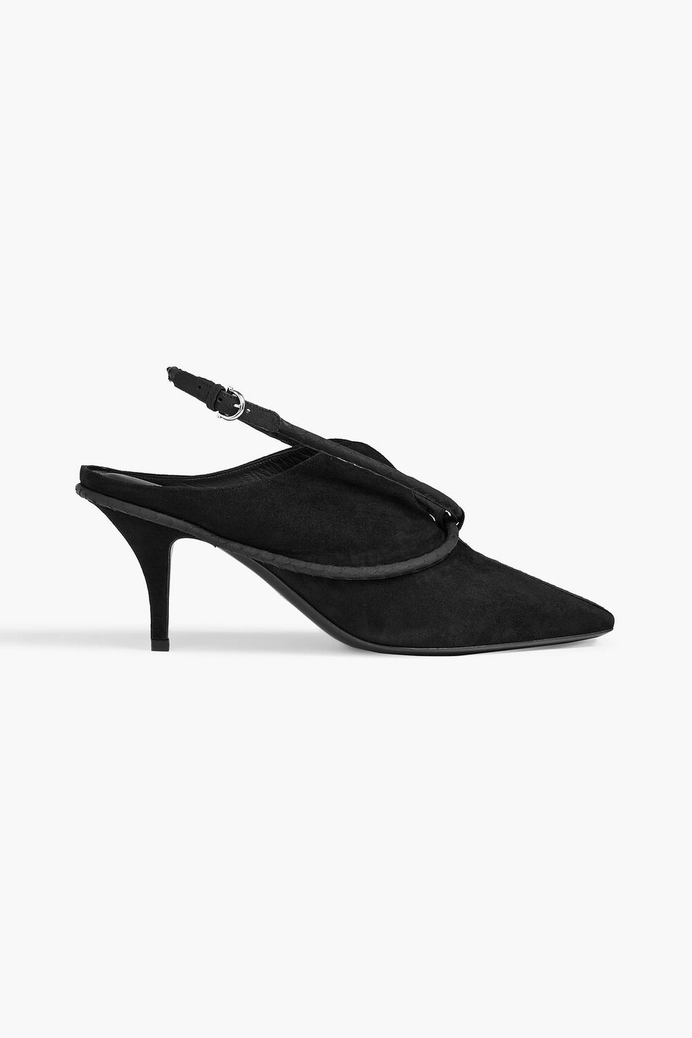 

Замшевые туфли Cygnus с пяткой на пятке FERRAGAMO, черный