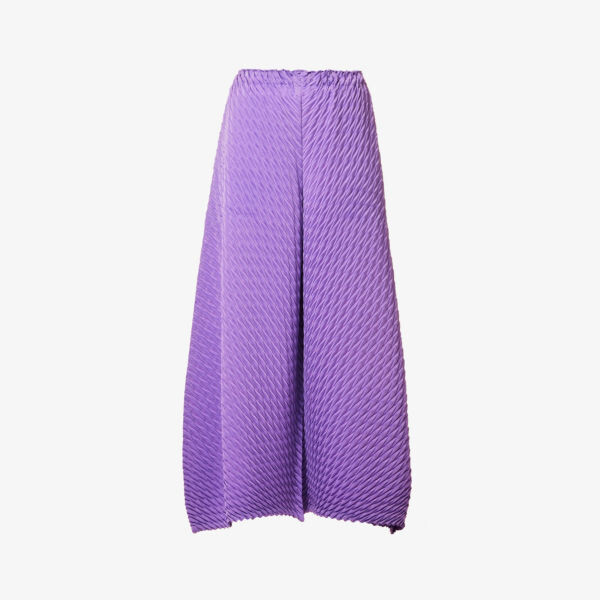 

Широкие тканые брюки Gleam со средней посадкой Issey Miyake, фиолетовый