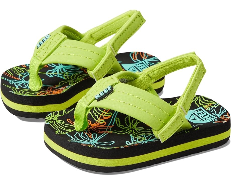 

Сандалии Reef Reef Little Ahi Flip Flop, цвет Neon Palm