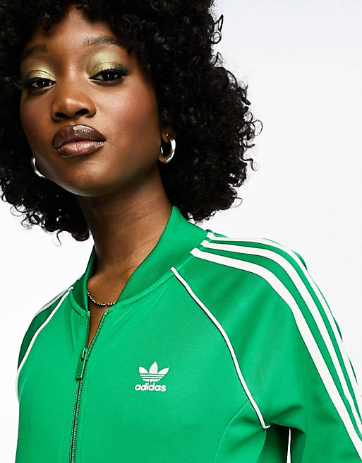 Зеленая спортивная футболка adidas Originals Adicolor superstar