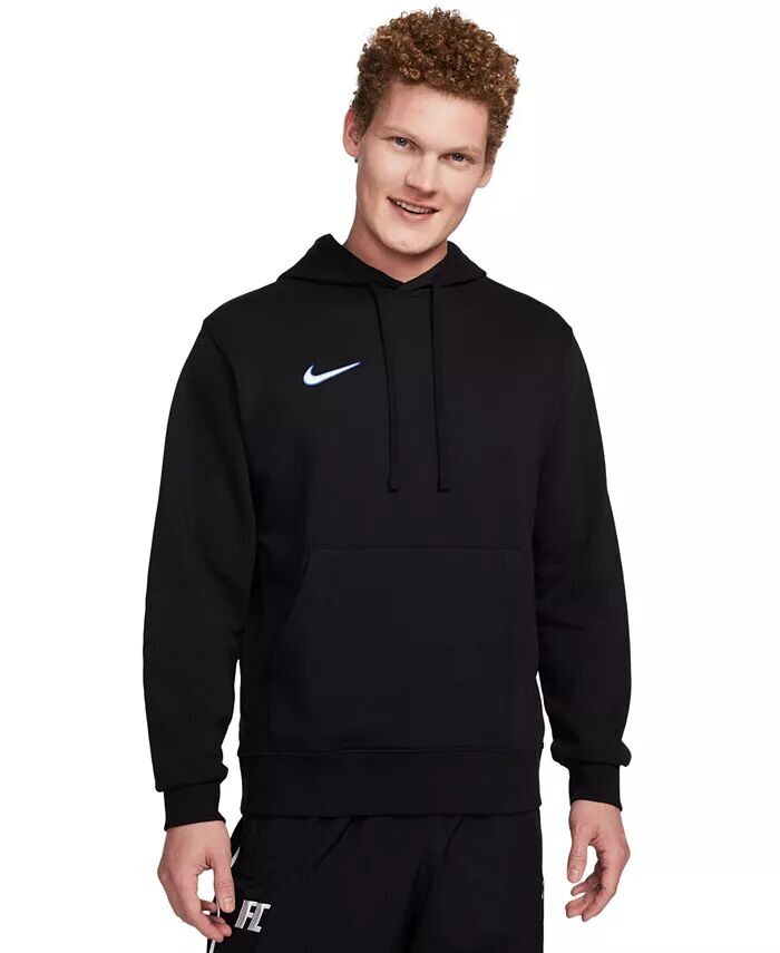 

Мужской пуловер с футбольной толстовкой с логотипом из френч-терри Nike, черный