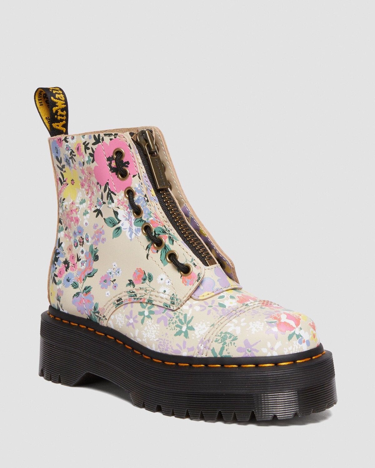 

Кожаные ботинки на платформе Sinclair с цветочным принтом Dr. Martens