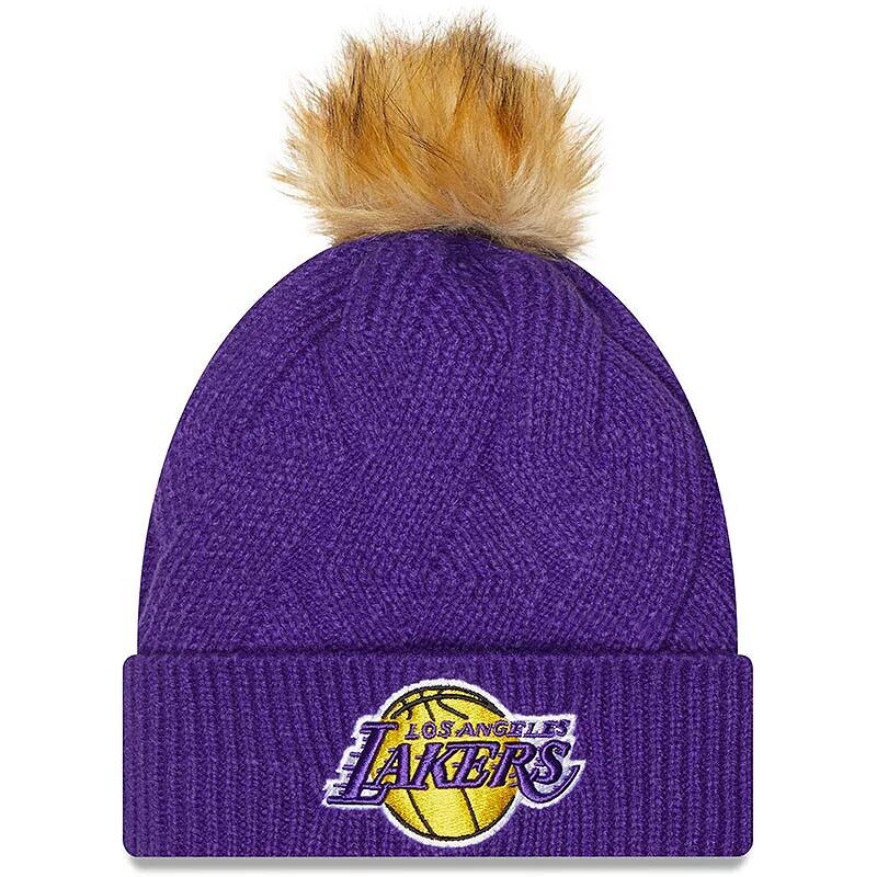 

Женская вязаная шапка New Era Los Angeles Lakers Snowy