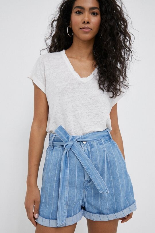 

Джинсовые шорты в полоску Kaylee Pepe Jeans, синий