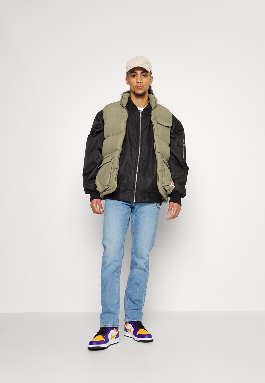 

Джинсы прямого кроя Lee Daren Zip Fly, пудра