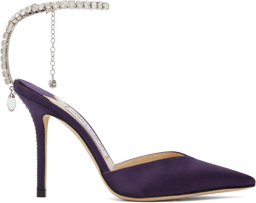 

Пурпурные туфли Saeda 100 Jimmy Choo, Фиолетовый