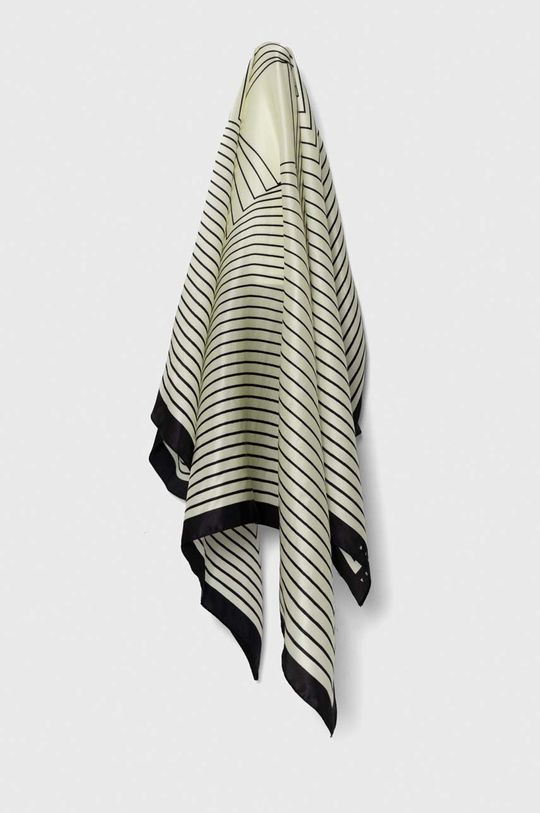 Шелковый шарф Sisley, бежевый