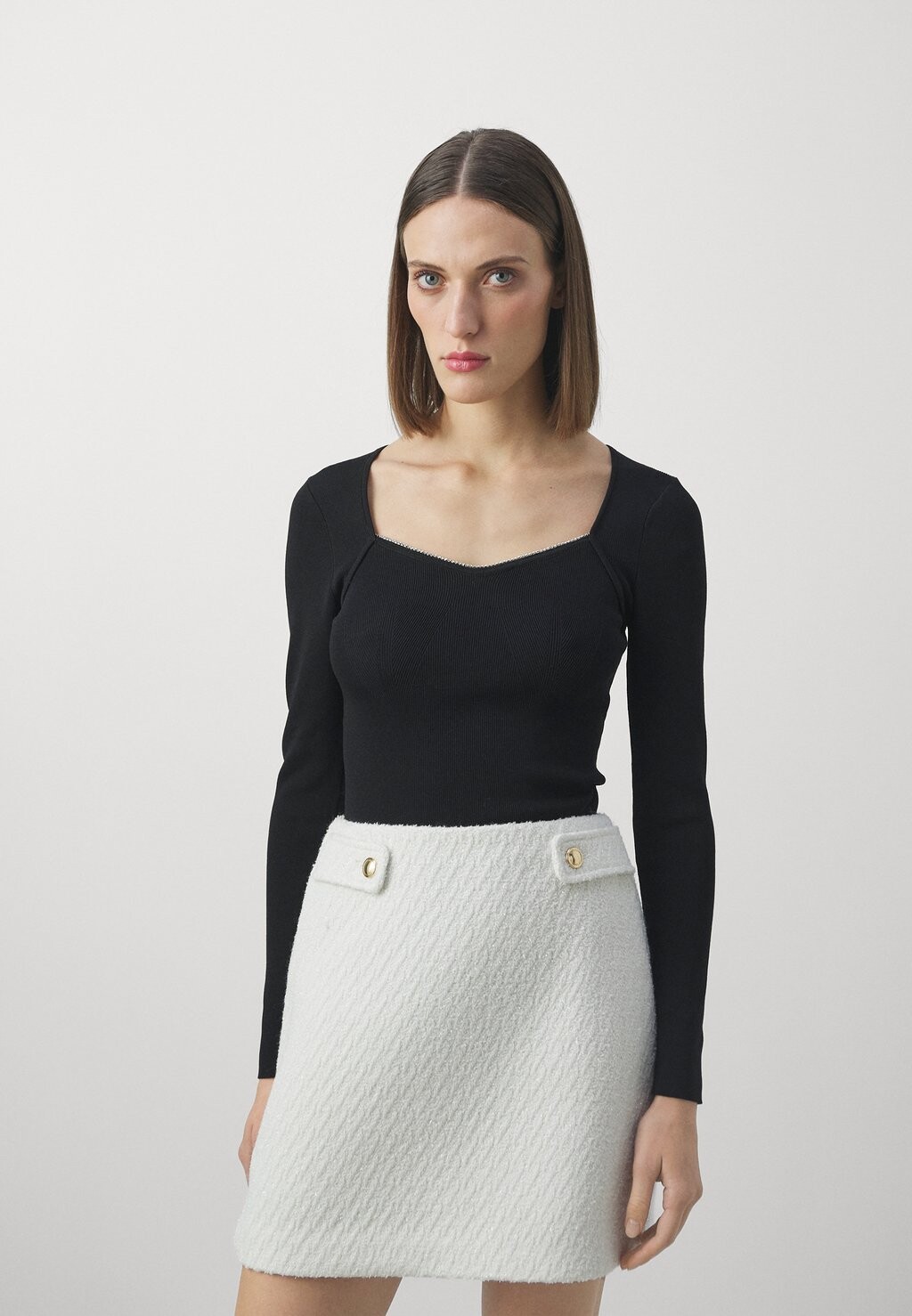 

Свитшот MICHAEL Michael Kors БЬЮТЬЕ С ОТДЕЛКОЙ GEM TRIM, черный