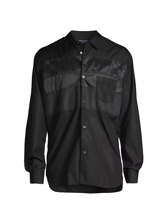 

Нейлоновая рубашка смешанного цвета Comme Des Garcons Shirt, черный