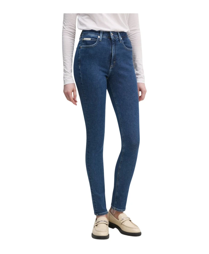 

Женские джинсы скинни с высокой посадкой Calvin Klein Jeans, синий