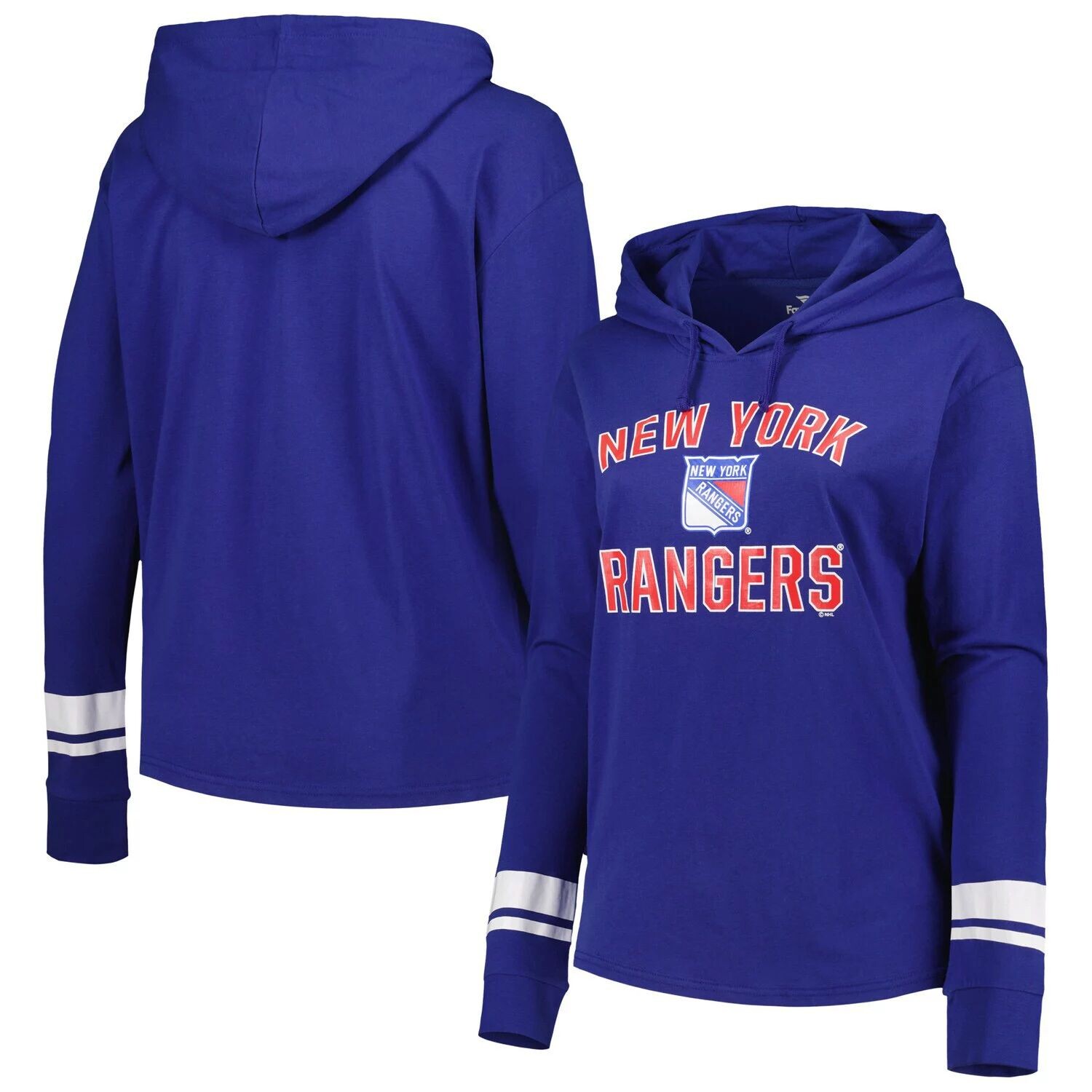 

Женская синяя куртка с капюшоном и пуловером New York Rangers с цветными блоками, Синий