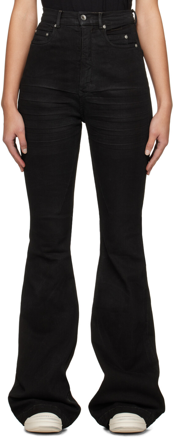 

Черные джинсы болан Rick Owens Drkshdw