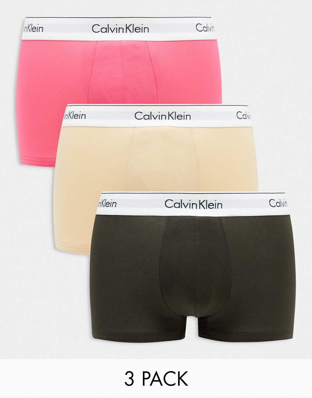 

Набор из трех эластичных плавок Calvin Klein Modern Cotton