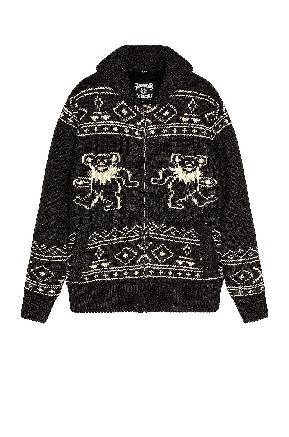 

Свитер Schott Grateful Dead Dancing Bear, цвет Heather Black