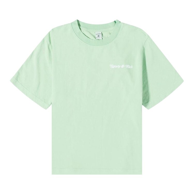 

Футболка Sporty & Rich NY Tennis Club Cropped 'Kelly Green', зеленый