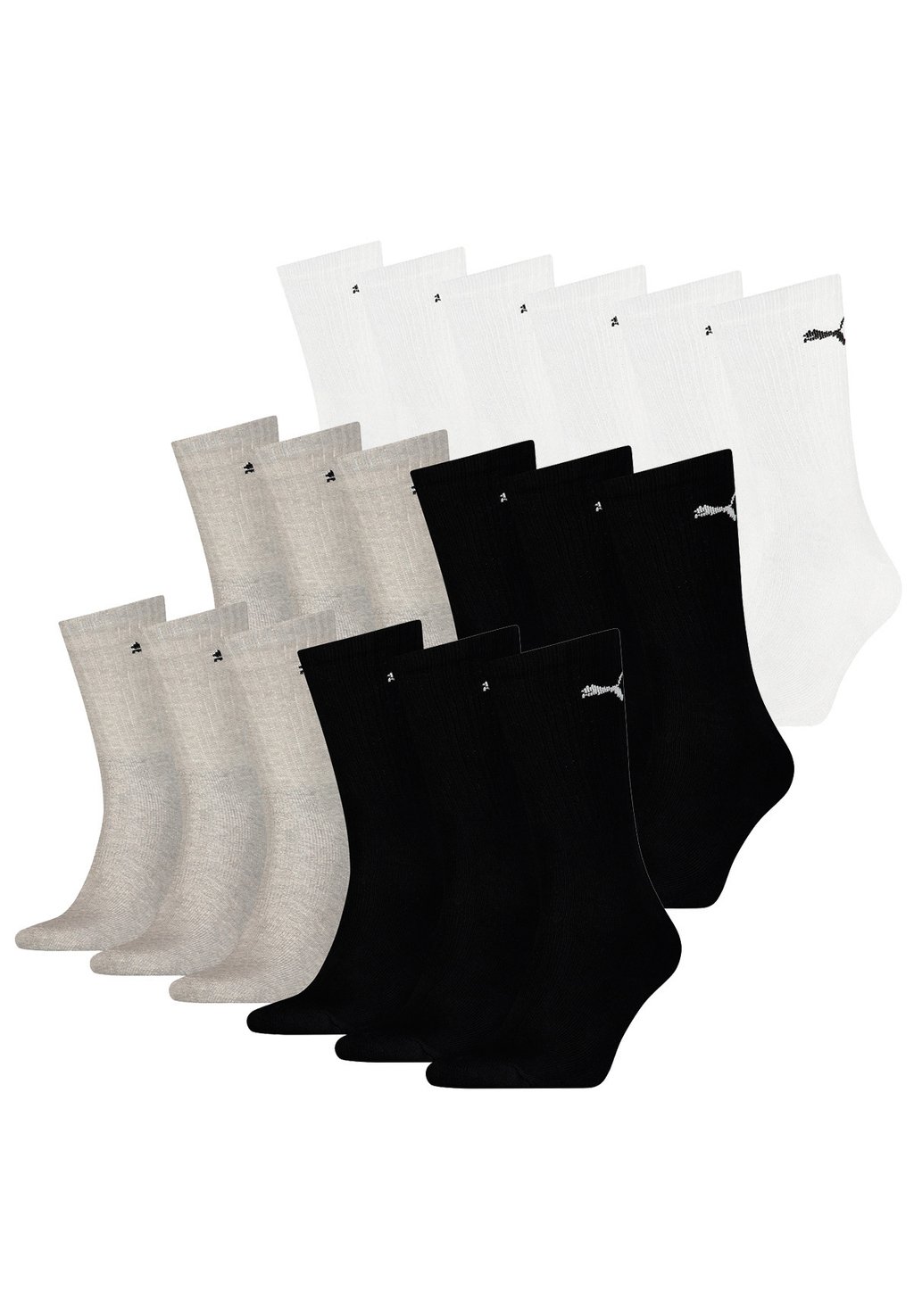 Спортивные носки 18 PACK Puma, цвет white/grey melange