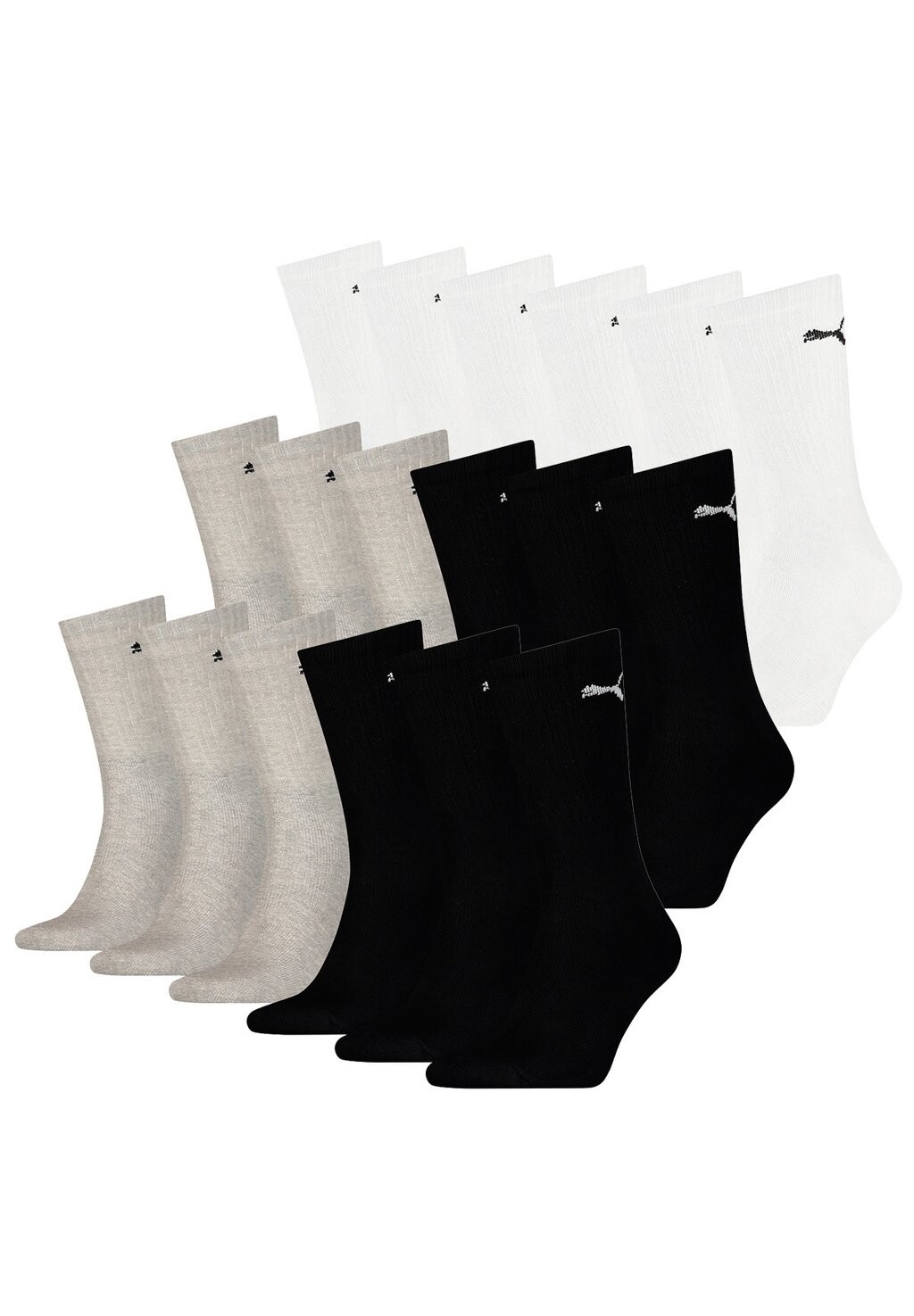 

Спортивные носки 18 PACK Puma, цвет white/grey melange