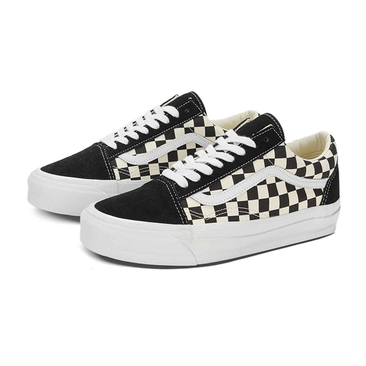 

Кроссовки Vans Premium Old Skool с узором, черно-белый, Серый