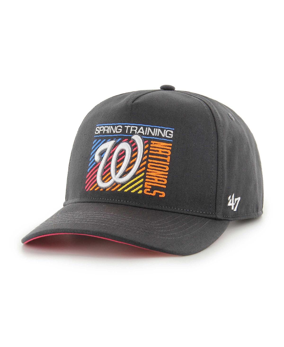 Мужская темно-серая кепка Snapback Washington Nationals 2023 Spring Training Reflex Hitch '47 Brand