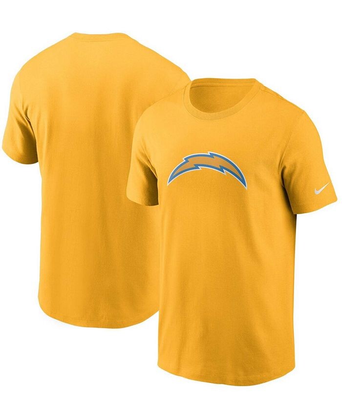 

Мужская золотая футболка с логотипом Los Angeles Chargers Primary Nike, золото