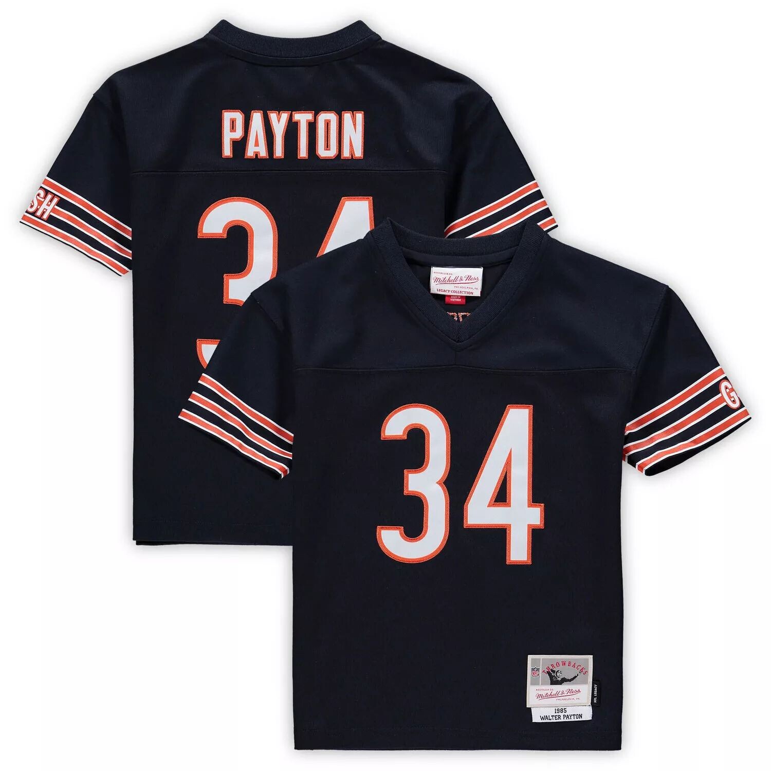 

Джерси для дошкольников Mitchell & Ness Walter Payton Navy Chicago Bears Retired Legacy Unbranded
