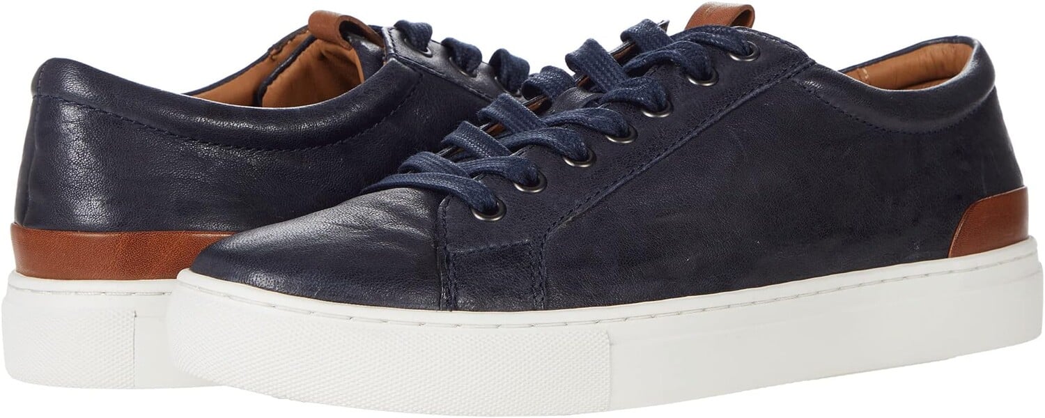 

Кроссовки Banks Lace To Toe Johnston & Murphy, цвет Navy Italian Washed Sheepskin