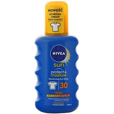 

Увлажняющий солнцезащитный спрей, SPF 30, 200 мл Nivea Sun, Protect & Moisture