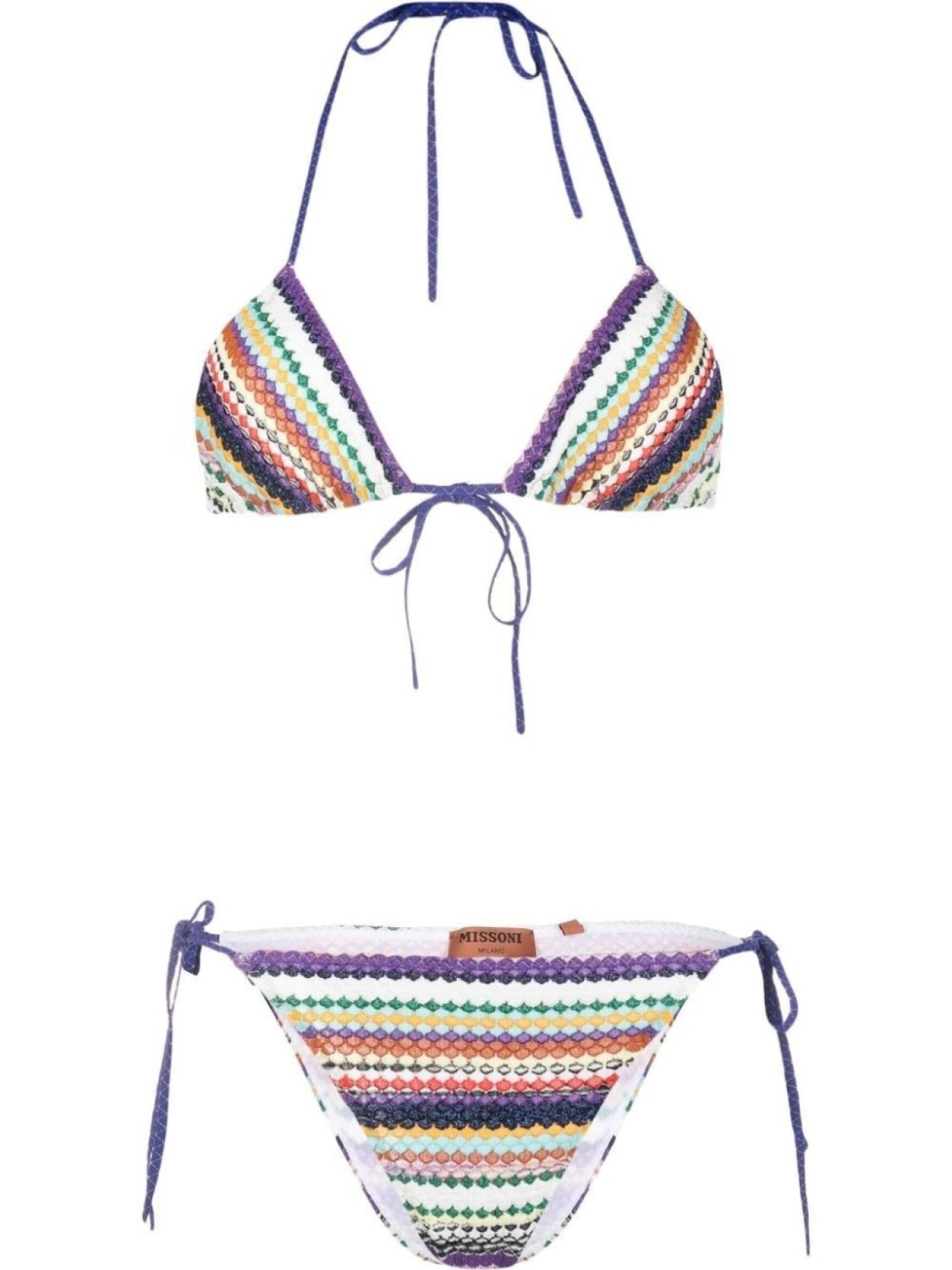 

Missoni бикини с треугольными чашками и блестками, фиолетовый