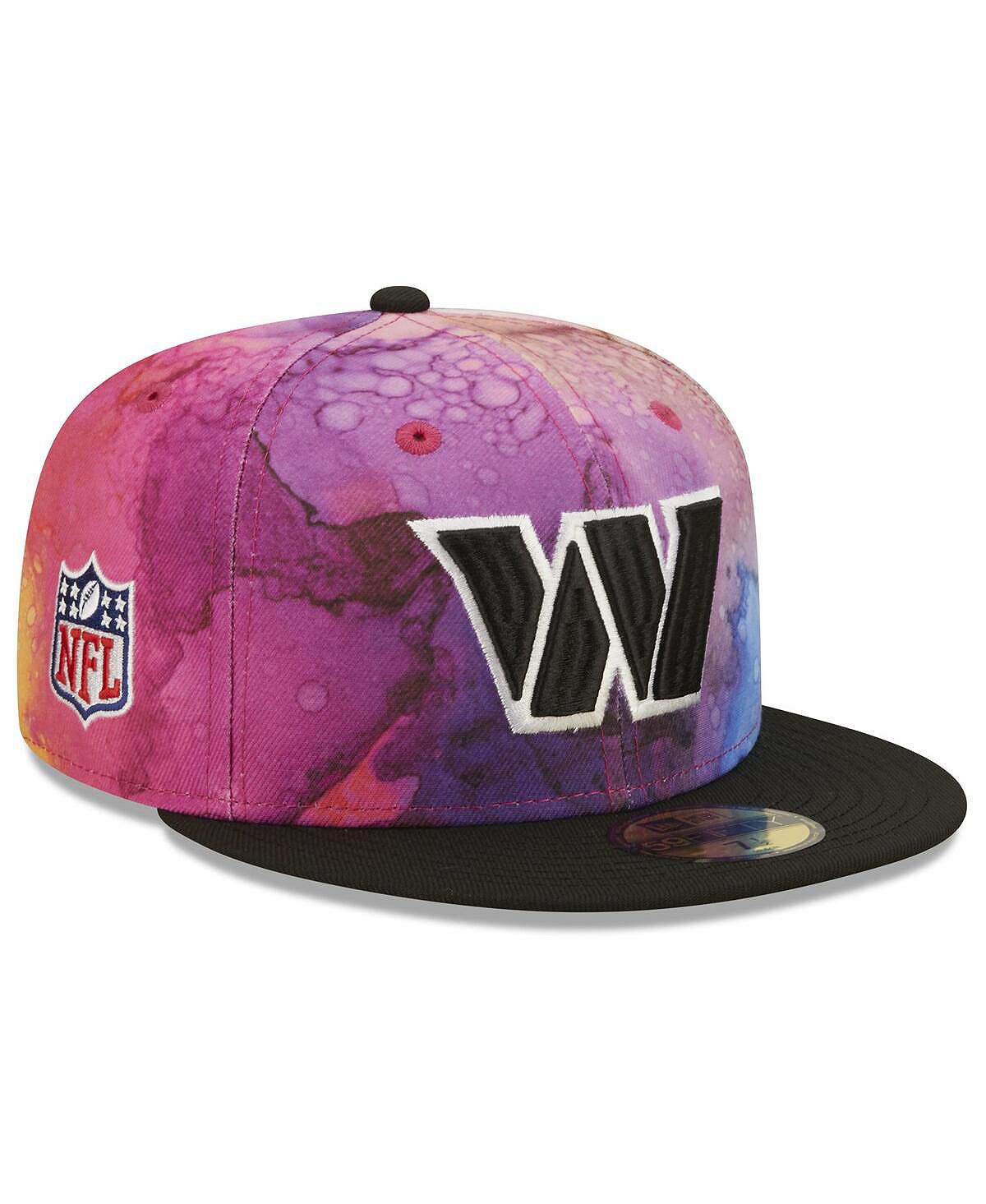 Мужская розовая и черная приталенная кепка Washington Commanders 2022 NFL Crucial Catch 59FIFTY New Era