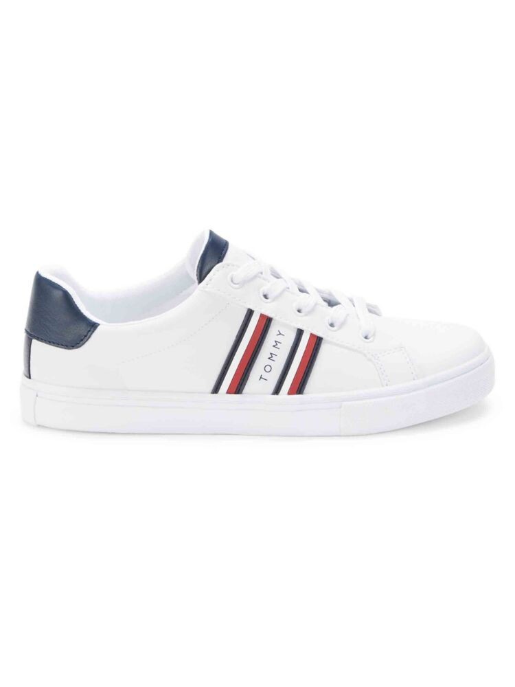 

Полосатые кроссовки с логотипом Tommy Hilfiger, белый
