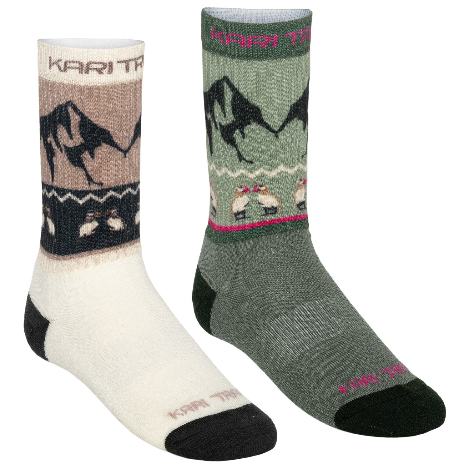 

Носки из мериноса Kari Traa Puffin Sock 2 Pack, цвет Dusty Midtone Green
