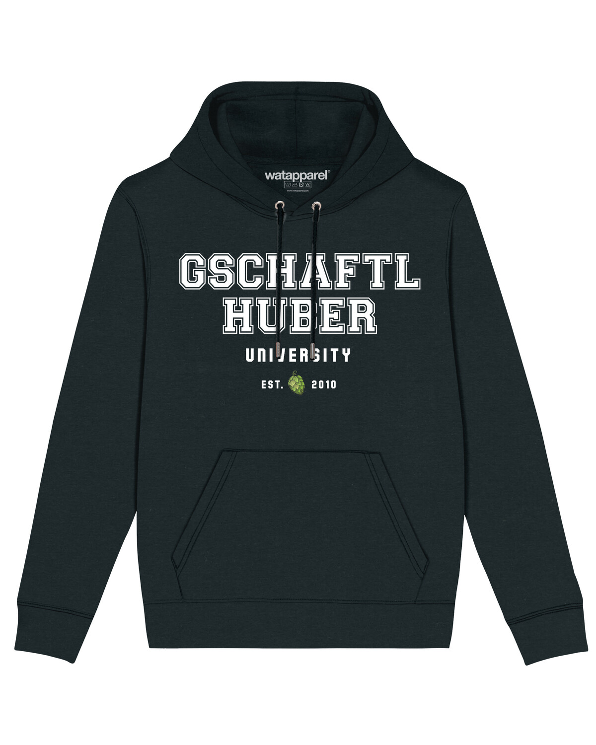 Толстовка wat? Apparel Gschaftlhuber University, черный