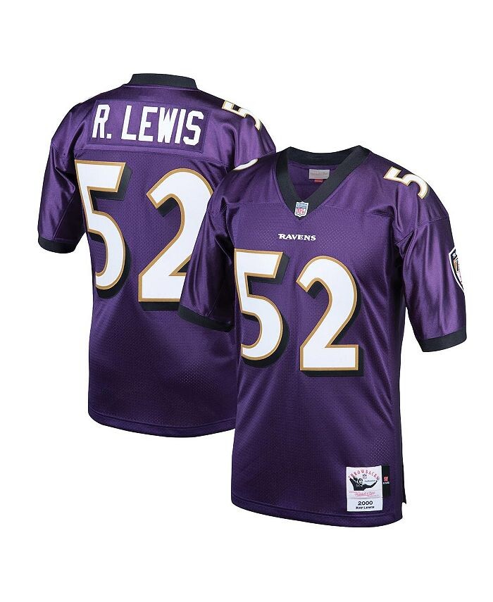 

Мужская джерси Ray Lewis Purple Baltimore Ravens 2000 Authentic Throwback завершившего карьеру игрока Mitchell & Ness, фиолетовый