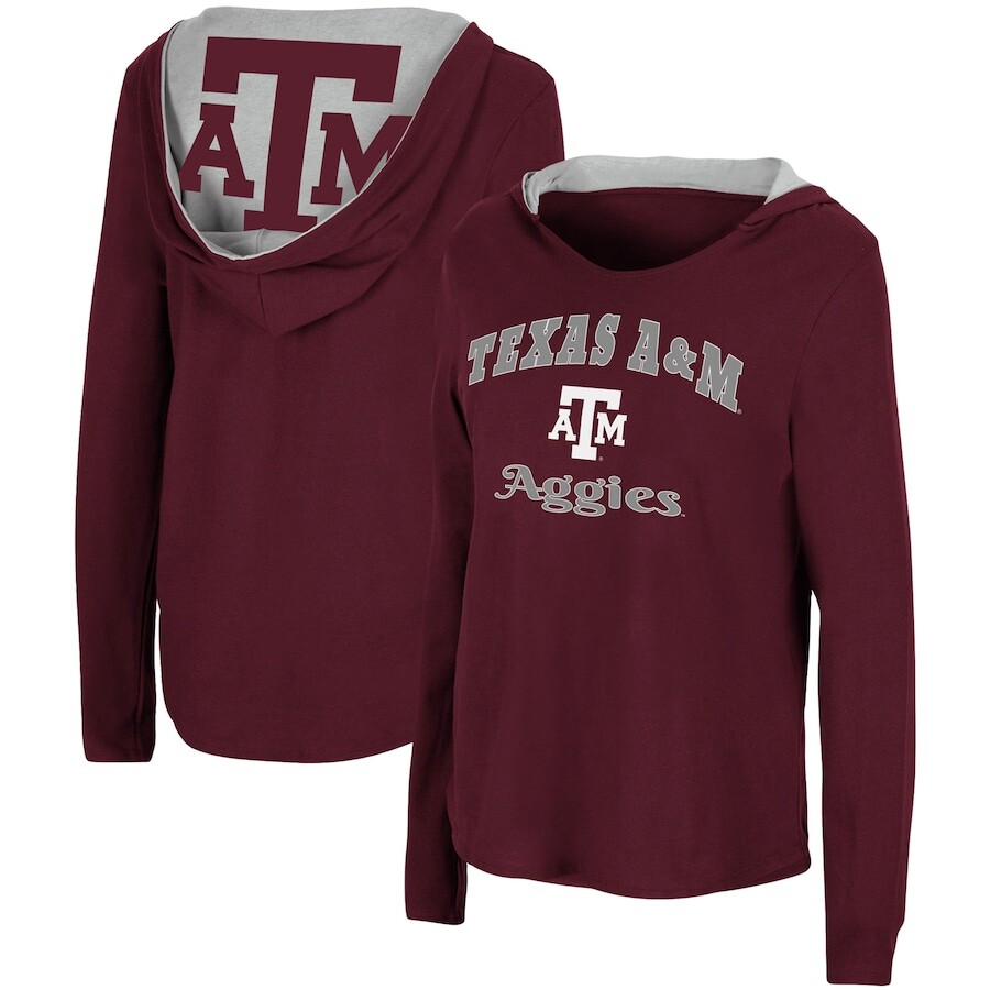 

Футболка с длинным рукавом Colosseum Texas A And M Aggies, бордовый