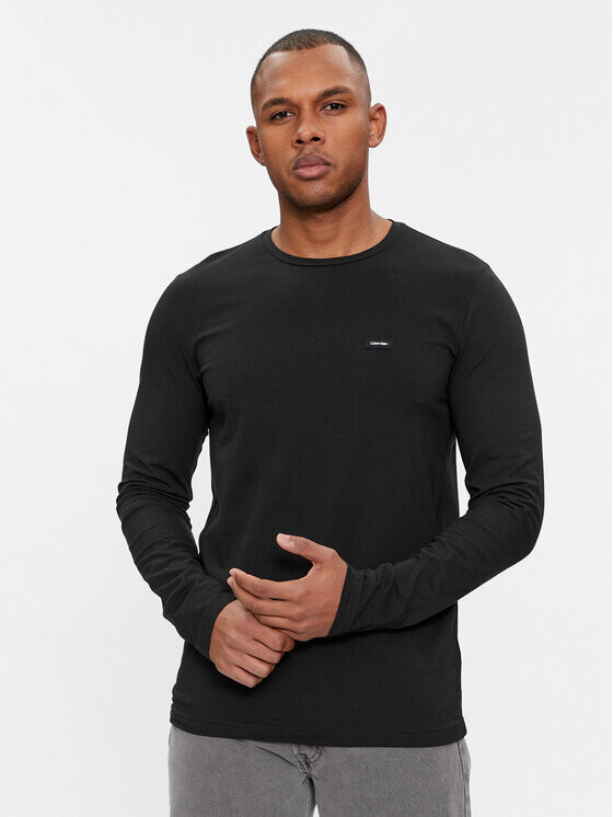 

Облегающий крой с длинными рукавами Calvin Klein, черный