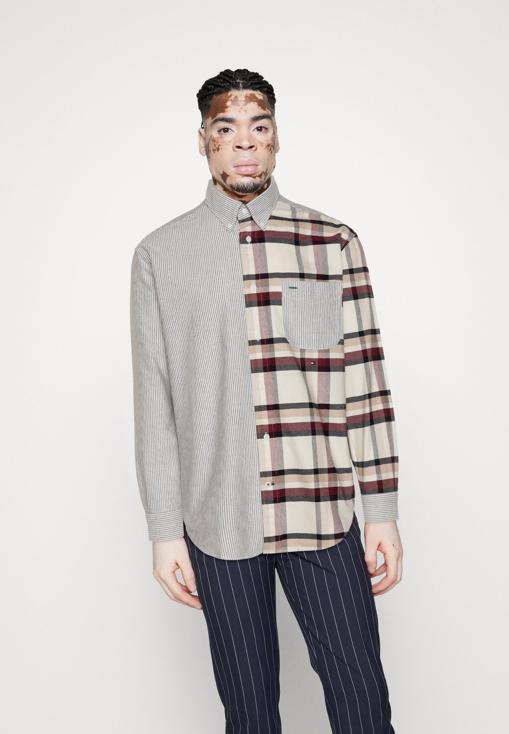 

Рубашка Global Check Blocking Tommy Hilfiger, цвет ivory/multi-coloured
