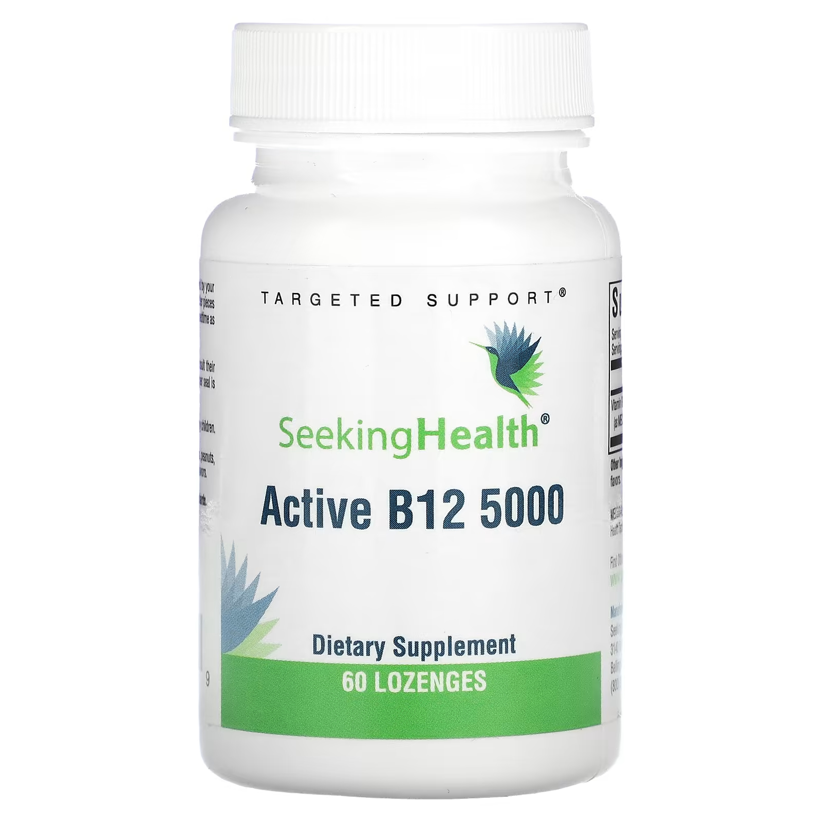 Биологически активная добавка Seeking Health Active B12 5000, 60 таблеток seeking health optimal multivitamin 60 жевательных таблеток