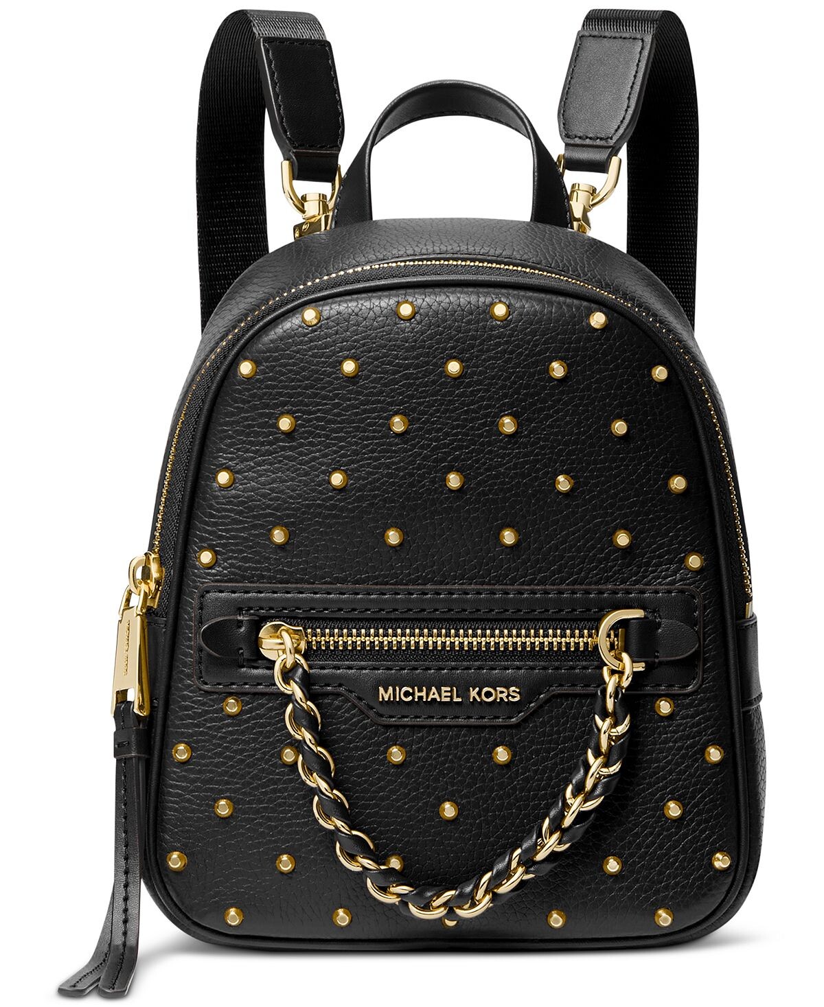 

Очень маленький кожаный трансформируемый рюкзак Elliot Messenger Michael Kors, черный