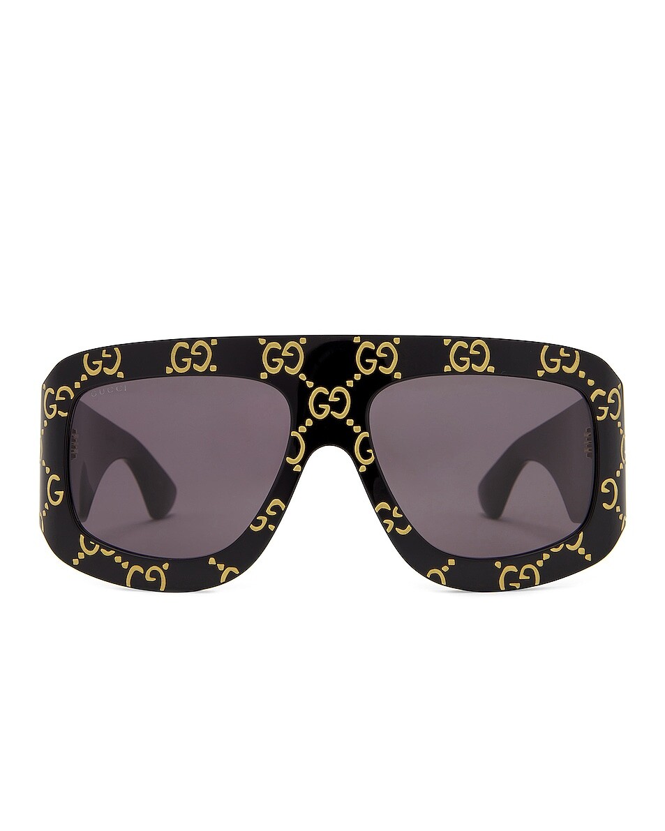 

Солнцезащитные очки Gucci Mask, цвет Black & Grey